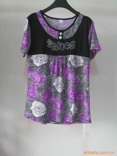 夏季時(shí)尚中老年女式寬松T恤 廠(chǎng)家直銷(xiāo)，專(zhuān)為豐滿(mǎn)體型設(shè)計(jì)